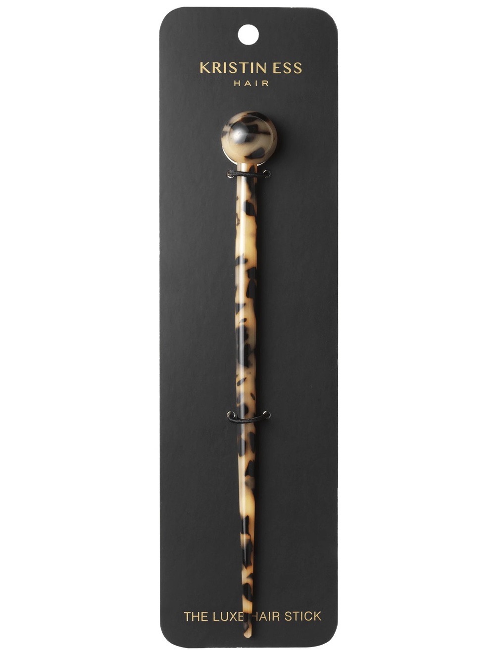 Kristin Ess Luxe Tortoiseshell Hair Stick - Brown/Black